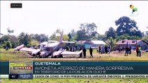 Guatemala: Aterrizaje de una avioneta alarma a comunidad quiché