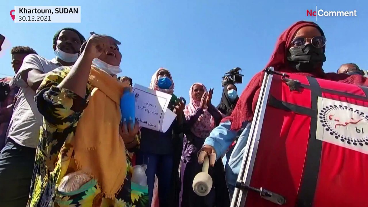 Proteste im Sudan - Demonstranten fordern zivile Regierung