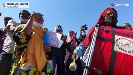 Proteste im Sudan - Demonstranten fordern zivile Regierung
