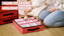 How to Store Christmas Decorations | Organize Gift Wrap, Ornaments, and Lights | Real Simple