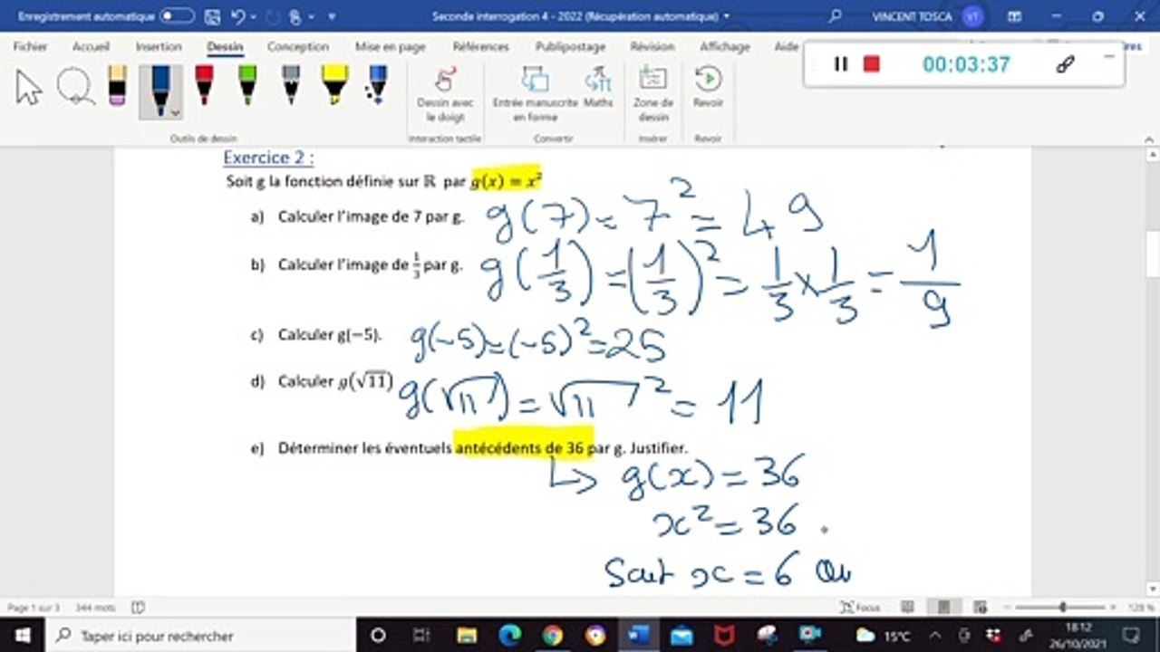 Seconde - Correction interrogation 4 - 2022