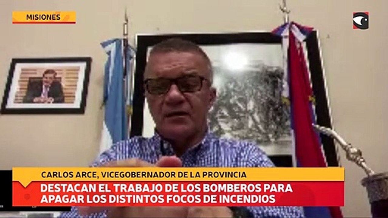 Destacan el trabajo de los bomberos para apagar los distintos focos de incendios