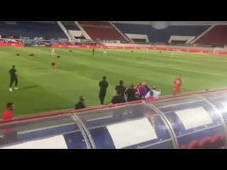 احتفال جهاز حرس الحدود بالتعادل وحزن لاعبي الزمالك