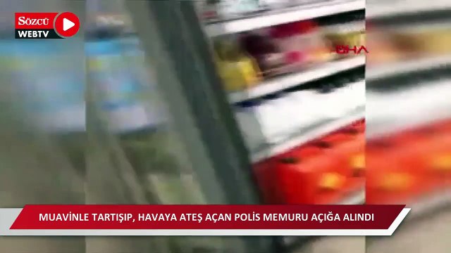 Muavinle tartışıp, havaya ateş açan polis memuru açığa alındı
