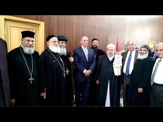 وفد من رجال الدين المسيحي يهنئ محافظ البحر الأحمر بعيد الفطر
