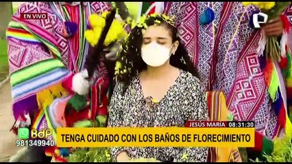 INS: baños de florecimiento pueden provocar riesgos a la salud