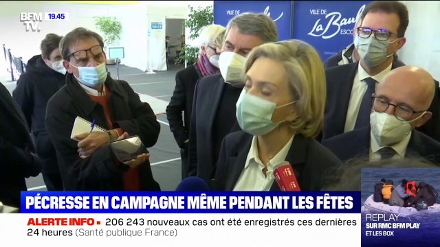 Valérie Pécresse en campagne, même pendant les fêtes