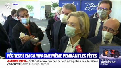 Valérie Pécresse en campagne, même pendant les fêtes