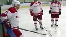 Putin ve Lukaşenko'nun buz hokeyi keyfi