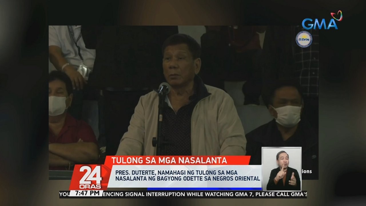 Pres. Duterte, namahagi ng tulong sa mga nasalanta ng Bagyong Odette sa Negros Oriental | 24 Oras