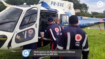 Helicóptero do Notaer socorre vítimas de acidente na BR 101