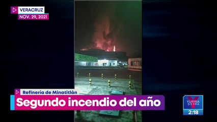 Refinería de Minatitlán sufre segundo incendio del año