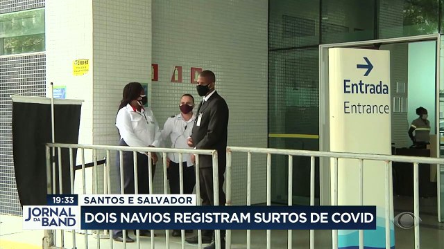 Dois navios de cruzeiro têm surtos de covid no litoral do Brasil. Uma das embarcações voltou para o Porto de Santos e outra atracou em Salvador.