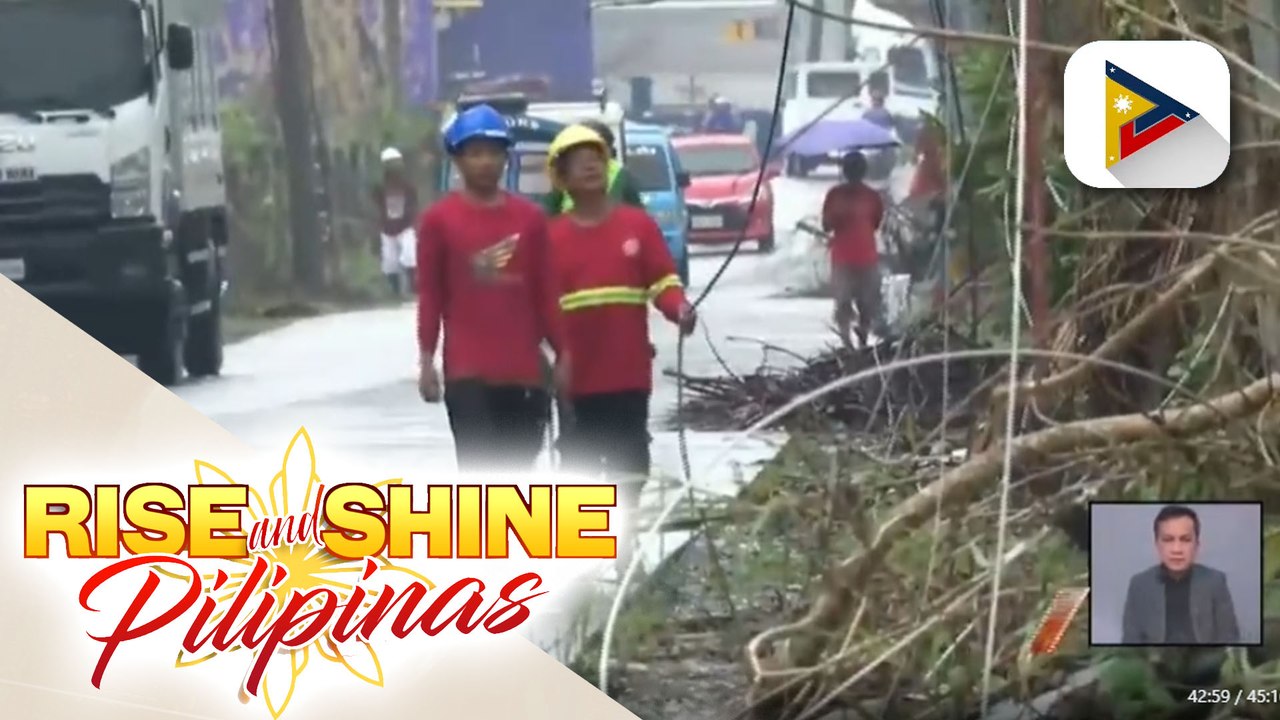 P600-K pinsala sa linya ng kuryente, naitala sa Southern Leyte; pagsasaayos sa linya ng kuryente, puspusan