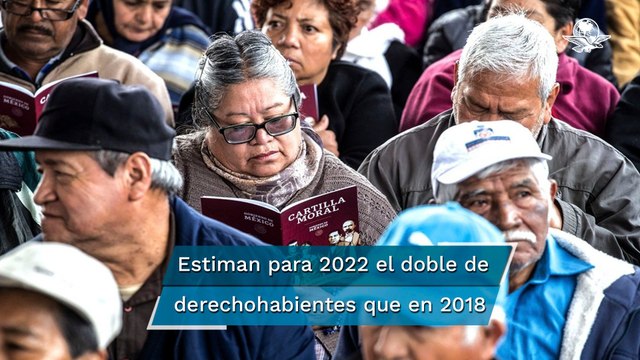 Aumentará pensión para adultos mayores a 3 mil 850 pesos en 2022