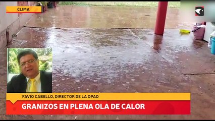 Granizos en plena ola de calor