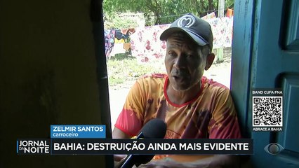 Já são 25 mortos por causa das fortes chuvas que atingiram a Bahia no fim de semana. Seis dias depois, a água baixou, deixando ainda mais evidente toda a destruição provocada pelas enchentes.