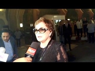 لبلبة وعمرو أديب وخالد زكي  في عزاء أبو عوف