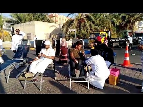 زكاة الجسد أهالي الغردقة يتبرعون بالدم بعد صلاة العيد