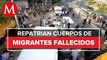 México repatria cuerpos de 15 migrantes guatemaltecos tras volcadura de tráiler en Chiapas