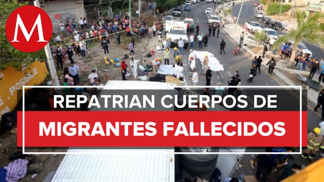 México repatria cuerpos de 15 migrantes guatemaltecos tras volcadura de tráiler en Chiapas