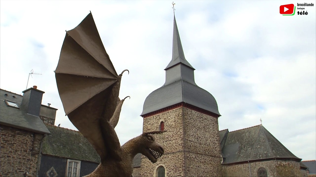 Brocéliande  |   Le Dragon de Saint-Malon-sur-mel - Brocéliande Bretagne Télé