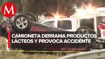 Accidente en autopista México-Pachuca deja dos personas muertas y dos heridas