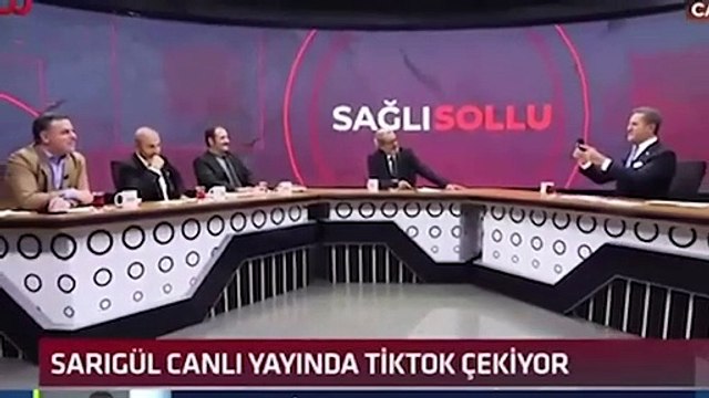 Mustafa Sarıgül canlı yayında TikTok çekti