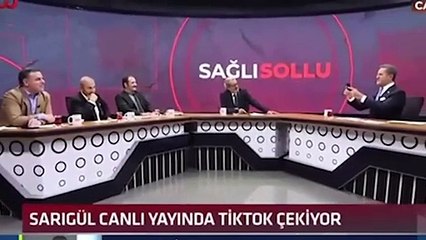 Mustafa Sarıgül canlı yayında TikTok çekti