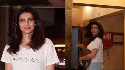 Karishma Tanna शादी से पहले नए घर पर हुईं स्पॉट, पति संग शादी के बाद होंगी शिफ्ट | FilmiBeat