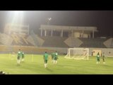 المنتخب الجزائري يبدأ مرانه على استاد بتروسبورت