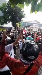 AKSI SUPORTER MENYAMBUT PEMAIN PERSIS SOLO