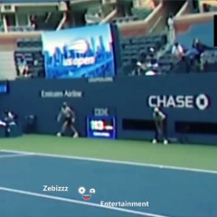Novak Djokovic hit the line judge