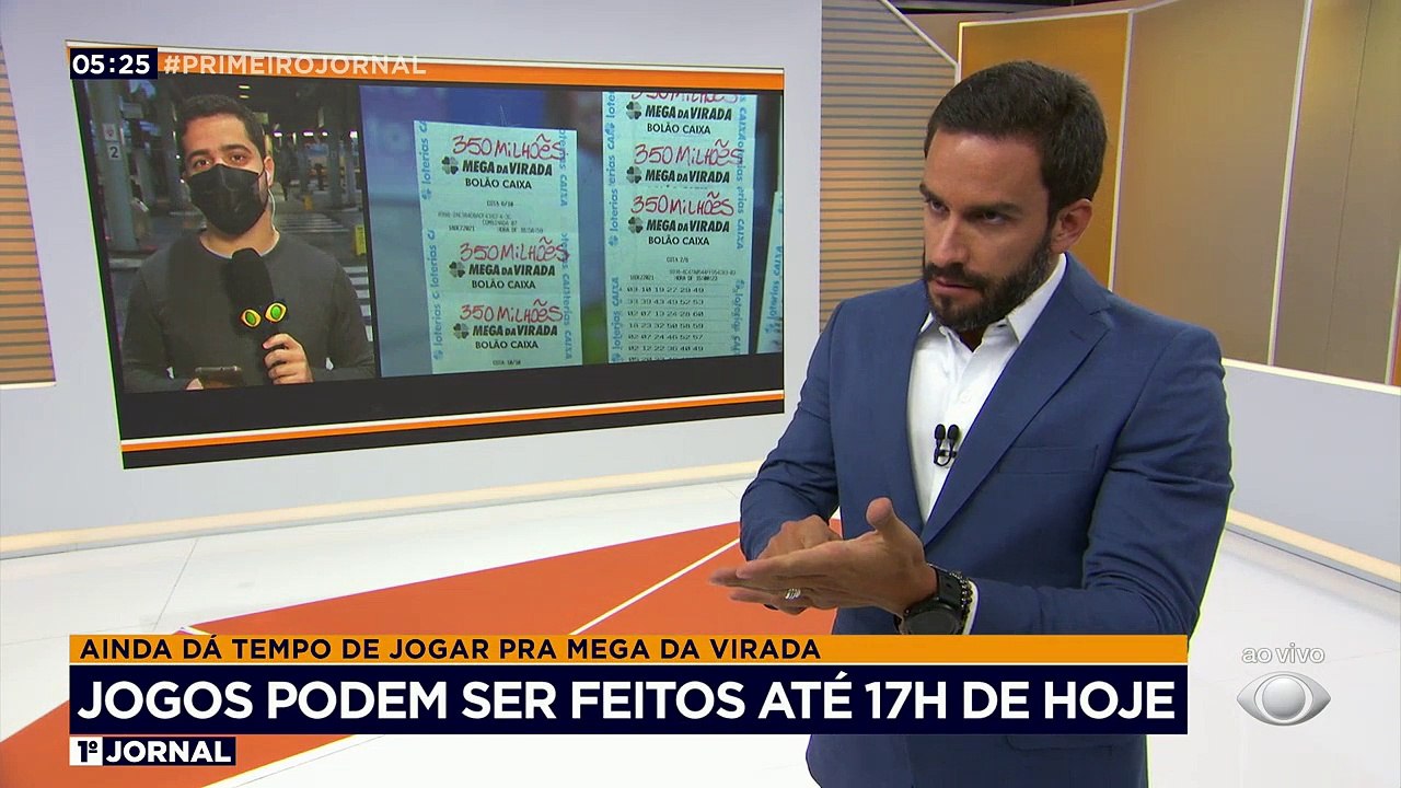 Ainda dá tempo! Quem não jogou na Mega da Virada tem até as 17h para realizar sua fé. O prêmio esse ano está estimado em R$350 milhões.