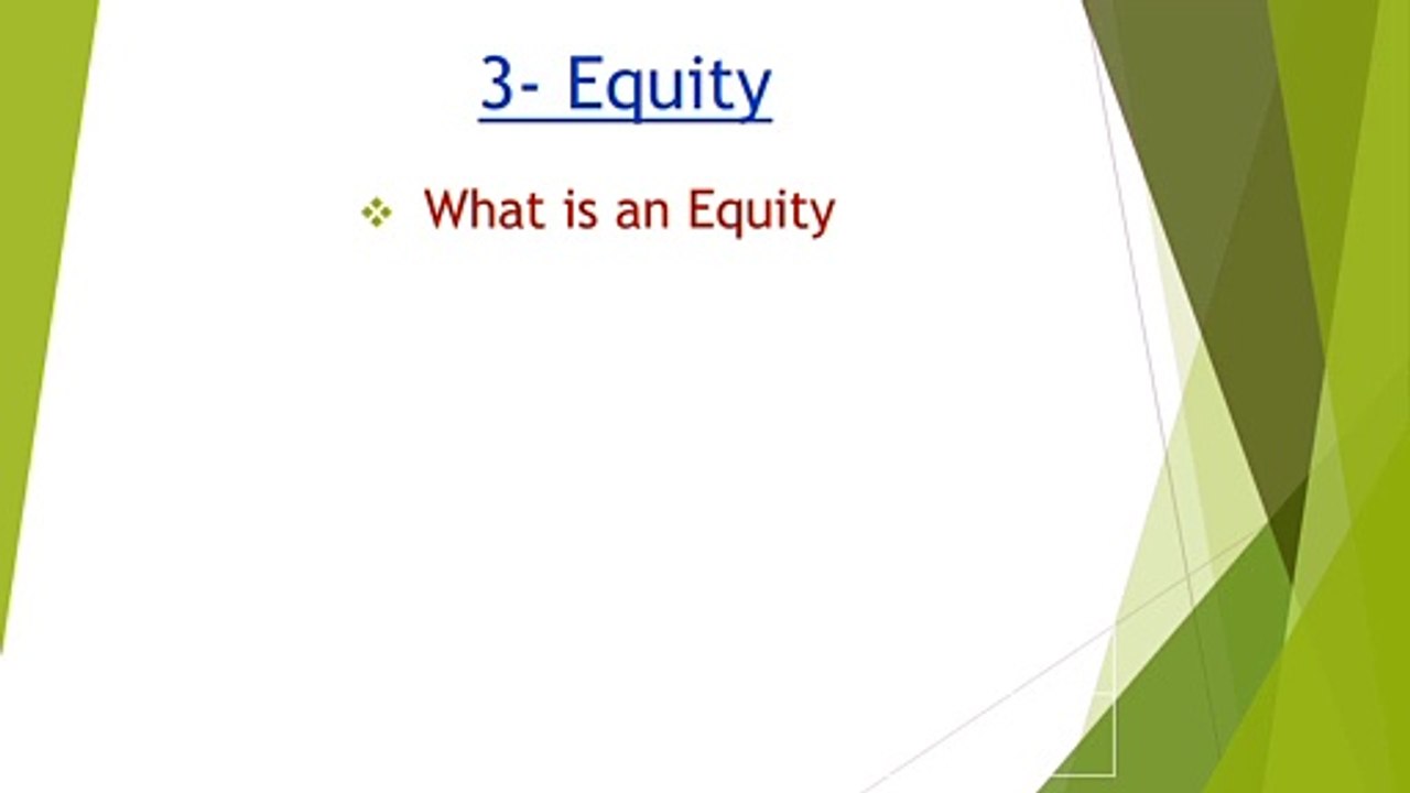 Double Entry Bookkeeping -  Equity / Capital