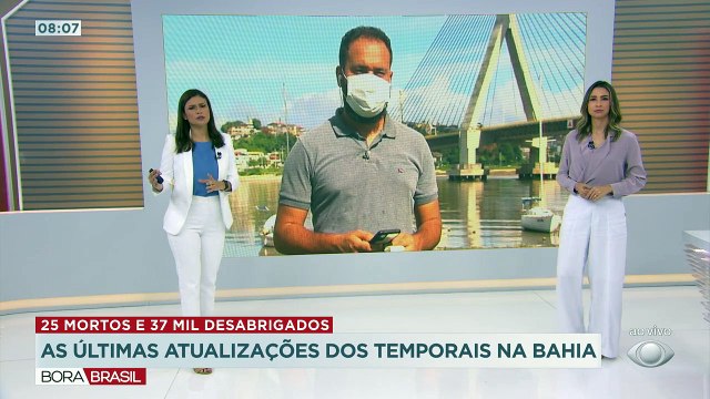 Subiu para 25 o número de mortos por conta das chuvas na Bahia. O tempo para a virada do ano deve ser mais tranquilo e sem chuva