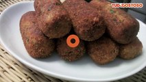 Croquete de batata com carne moída