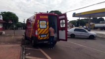 Bombeiros atendem vítima de queda de veículo no Bairro Brasília