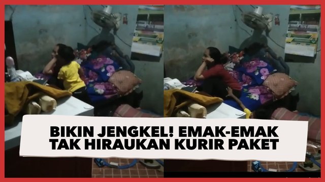 Fokus Nonton Pertandingan Bola, Emak-emak Tak Hiraukan Kurir Paket, Warganet: Pasti COD