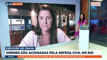 No Rio de Janeiro, 36 sirenes foram acionadas durante a noite por causa da chuva. A repórter Agatha Meirelles traz as informações.