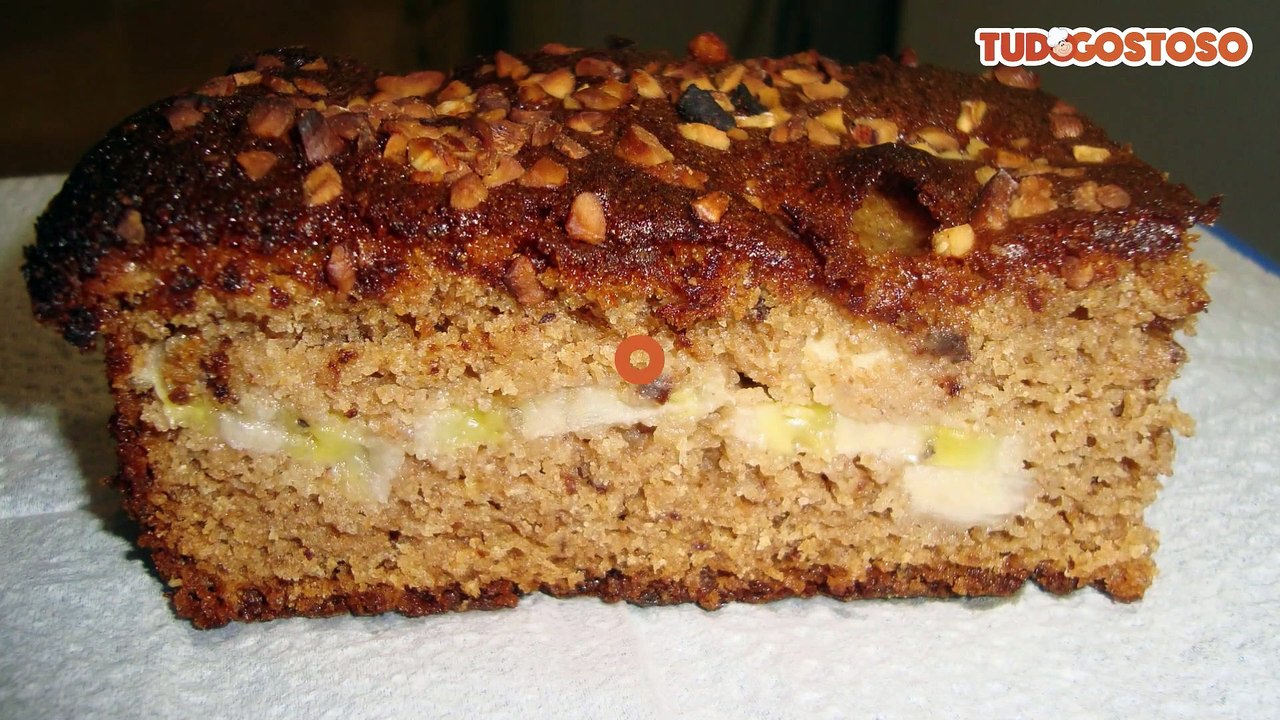 Bolo de banana integral