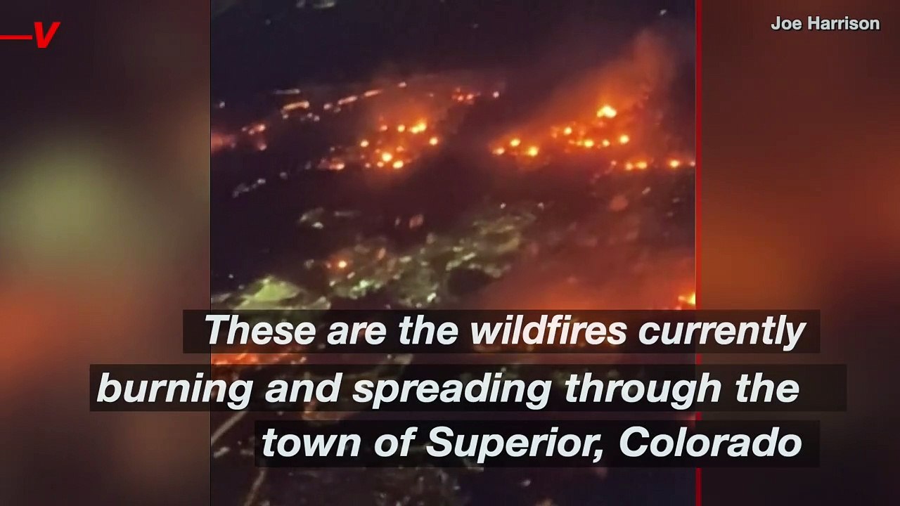 Unbelievable! Man Captures Incredible Video of Colorado Wildfire from Window of Plane