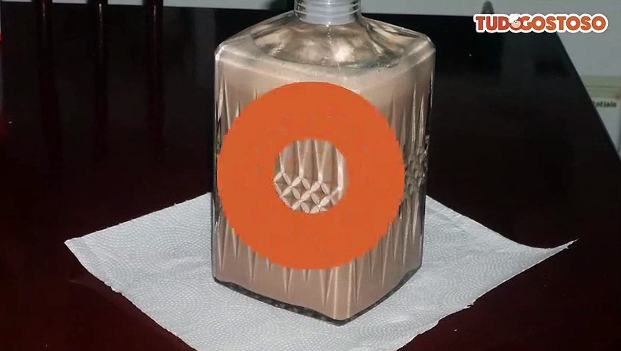 Licor de chocolate cremoso