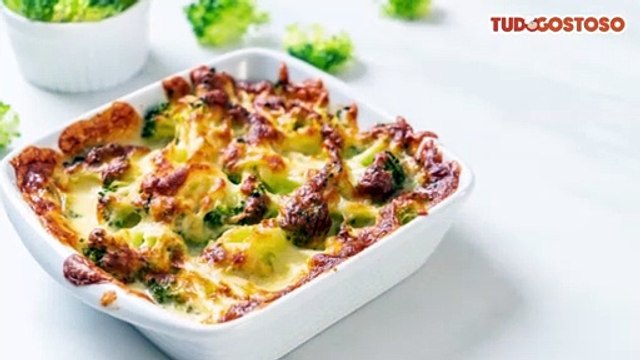 Brócolis ao creme de molho branco