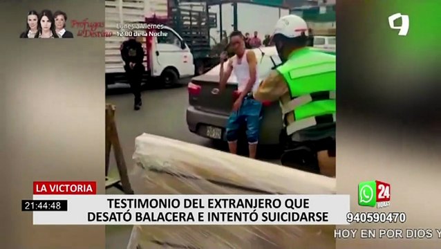 La Victoria: Familia de extranjero que disparó a policías aseguró que este sufre de problemas mentales