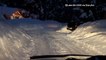 Snow seen piling up alone roads in Lake Tahoe