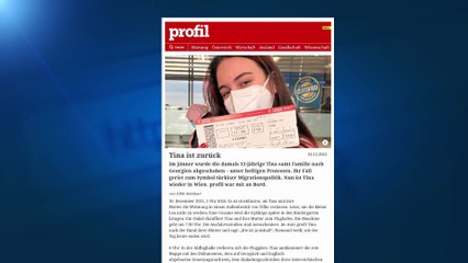 Abgeschobene Schülerin Tina (13) ist wieder zurück in Österreich