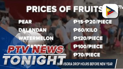 Prices of some fruits in Divisoria drop hours before New Year