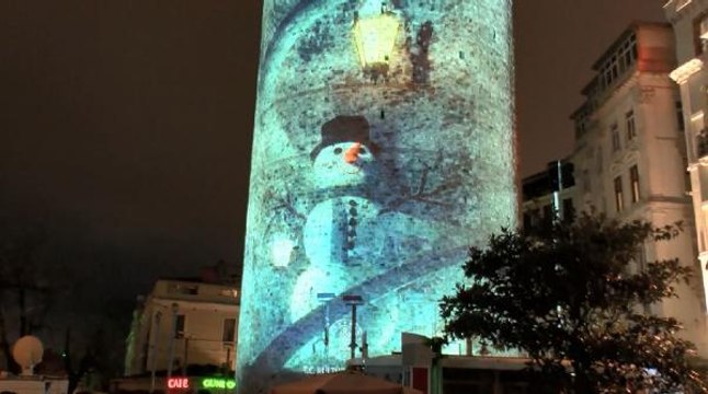 Son dakika haberleri... YENİ YIL ÖNCESİ GALATA KULESİ'NDE GÖRSEL ŞOV
