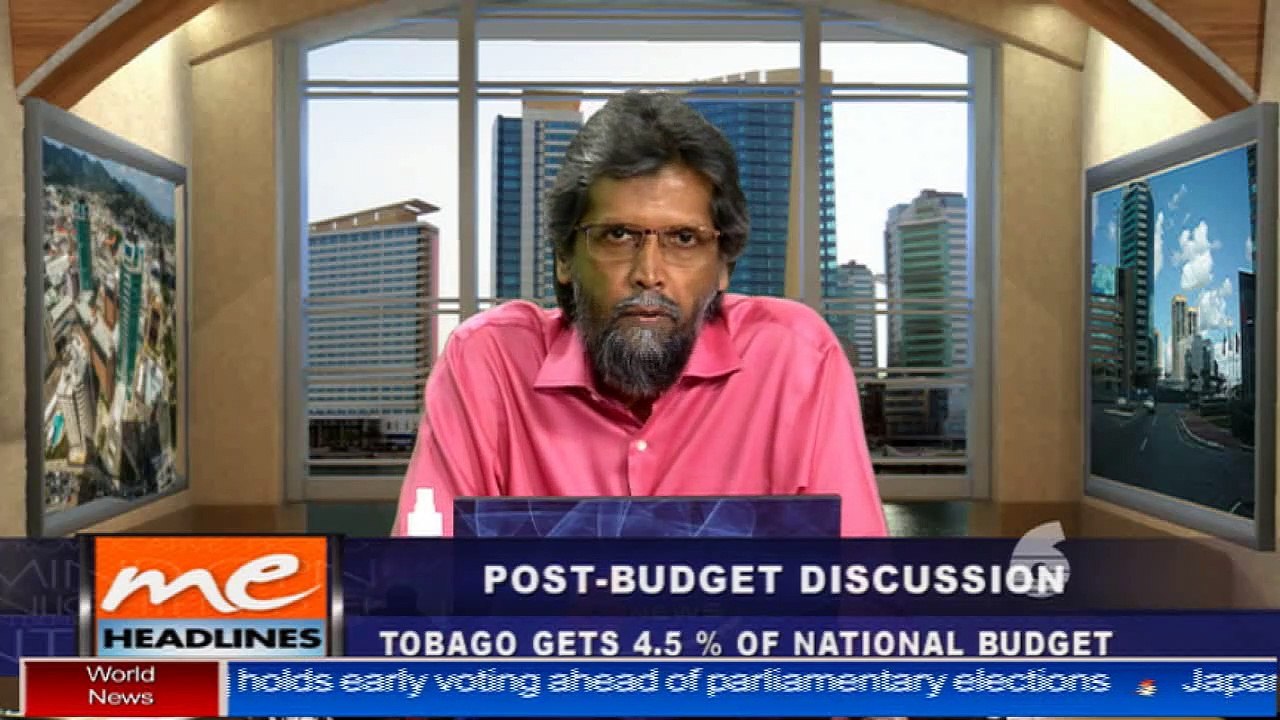 05 - Post Budget - Tobago gets 4.5% of national...